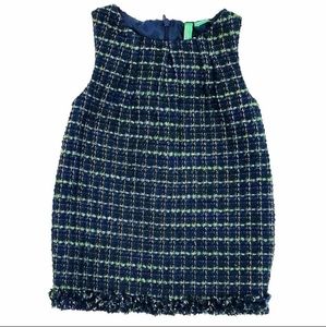 Tweed United Colors Blue Dress 12-18m